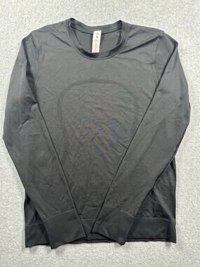 Lululemon Swiftly Size 4 Charcoal Gray Long-Sleeve Crew Neck Pullover